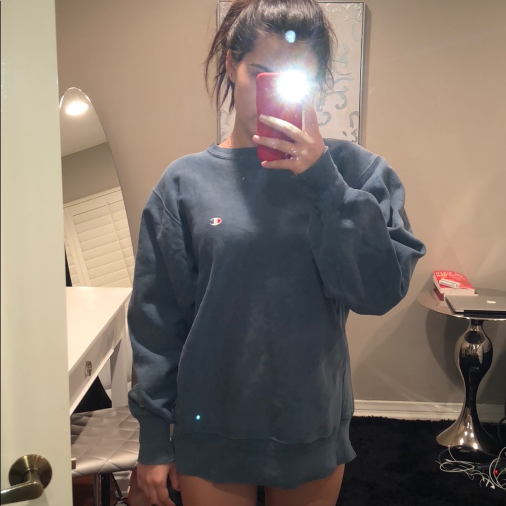 Champion Oversized Teal Sweater
